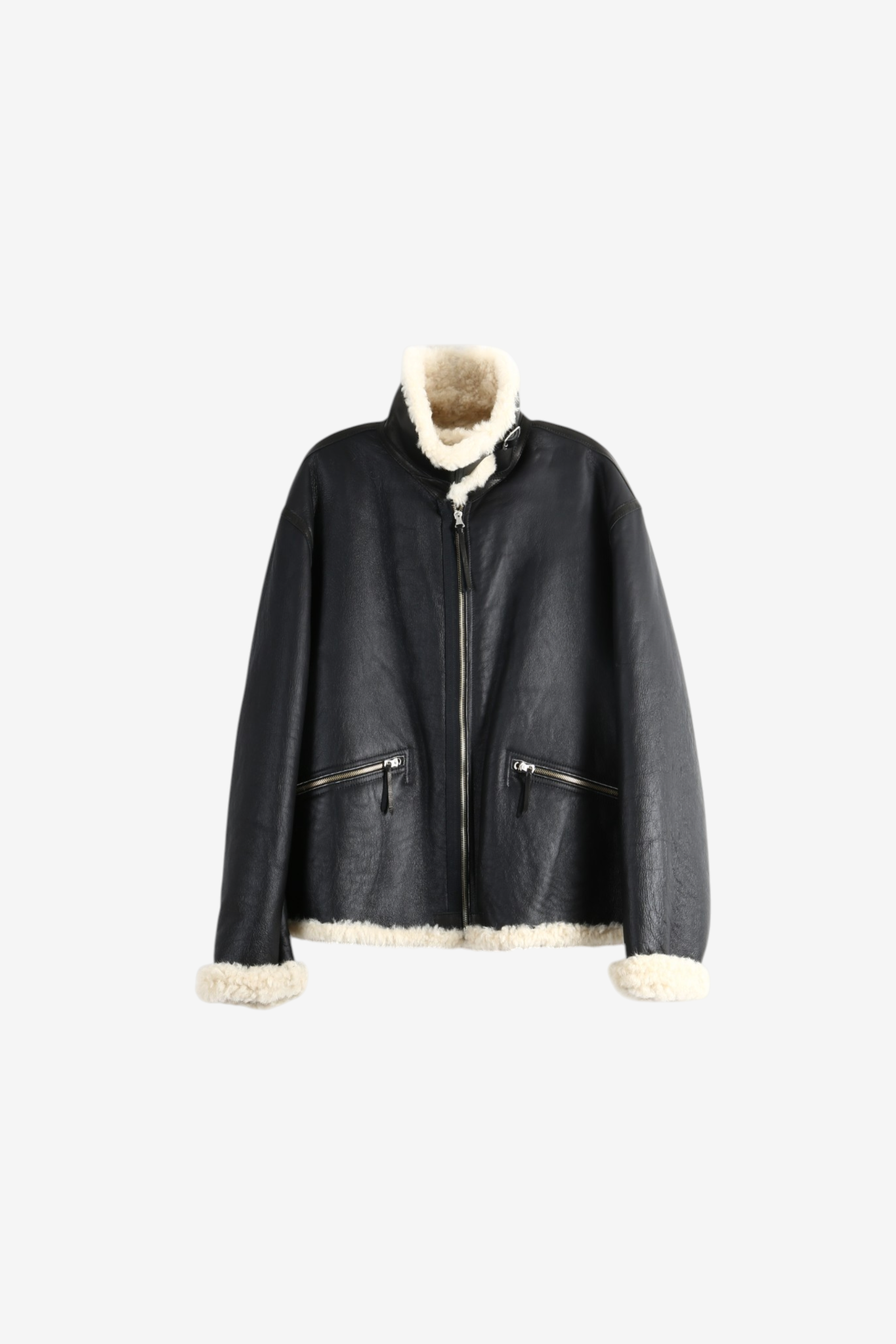 Black jacket, front view