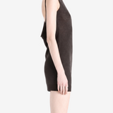 Brown dress, full body view