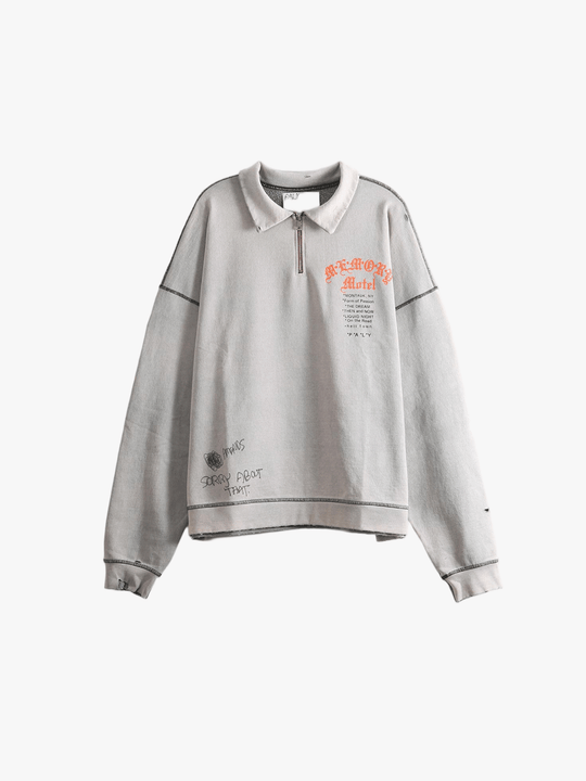 Grey hoodie, front view