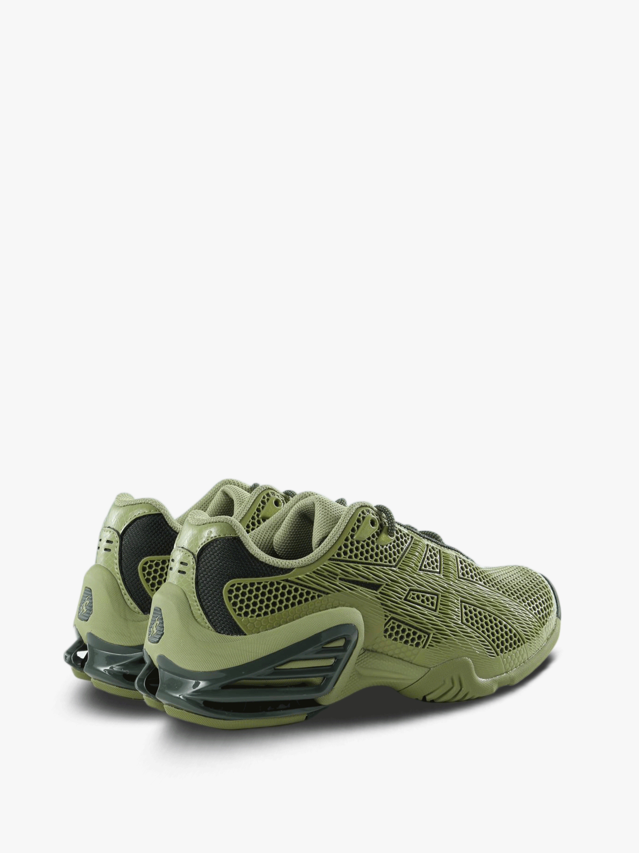 Green shoes, side view