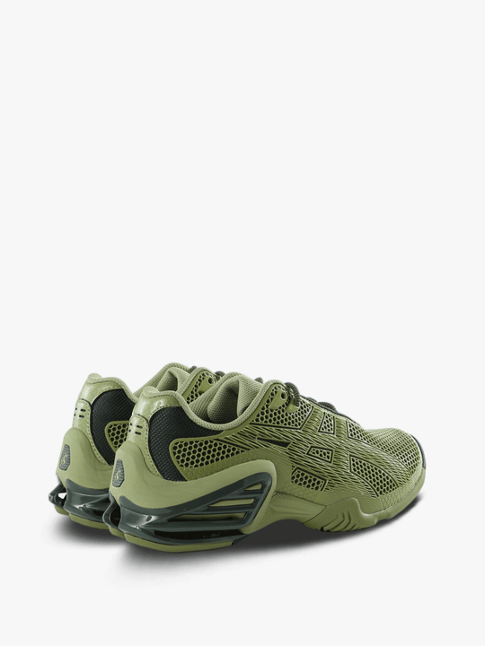 Green shoes, side view