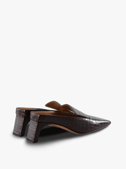 Brown shoes, side view