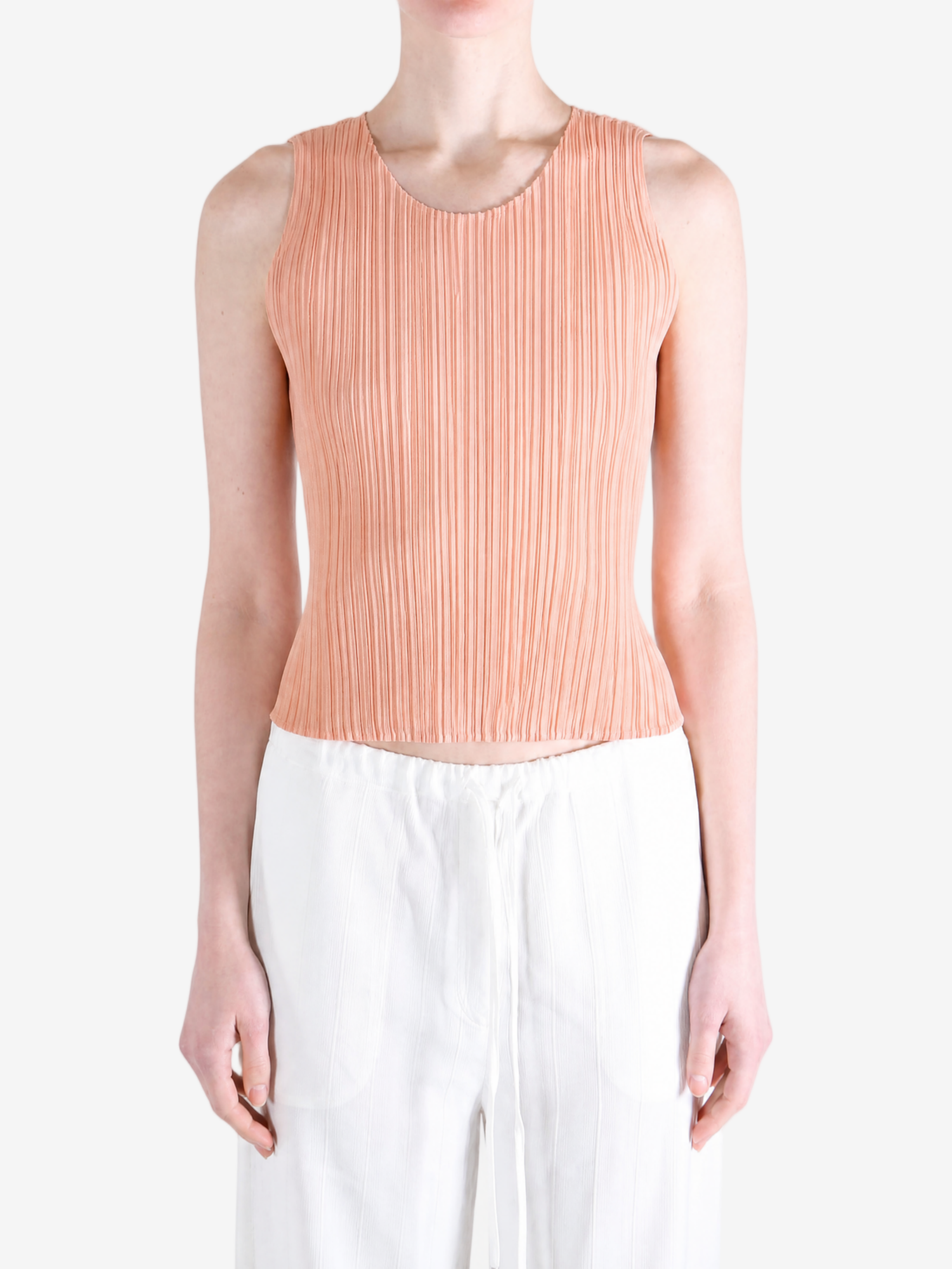 Orange shirt worn by a person, showing the shirt fit