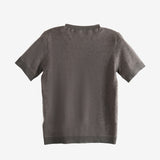 Grey t-shirts, back view showing material
