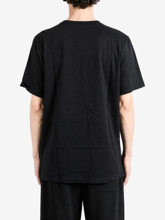 Black t-shirt, front view