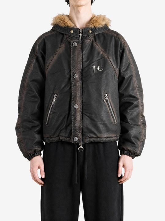 Black jacket, full body view