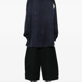 Blue shirt, full body view