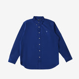 Navy shirt, front view