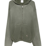 Green hoodie, front view