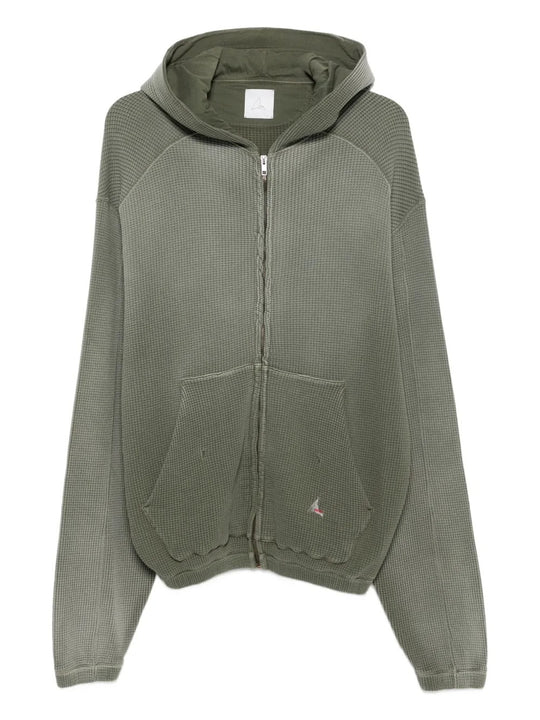 Green hoodie, front view