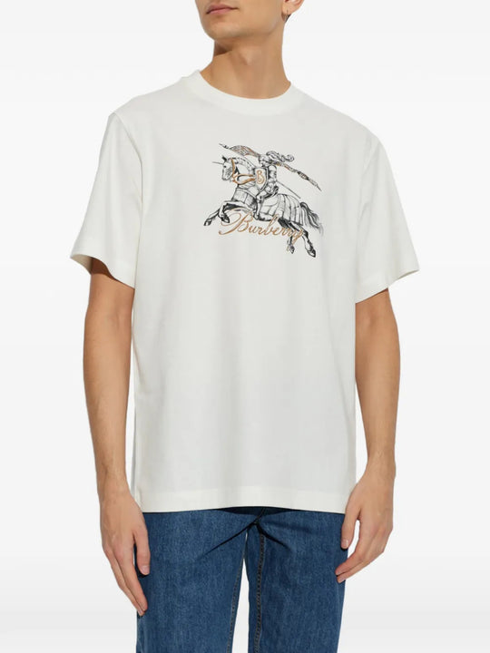 White t-shirt, front view