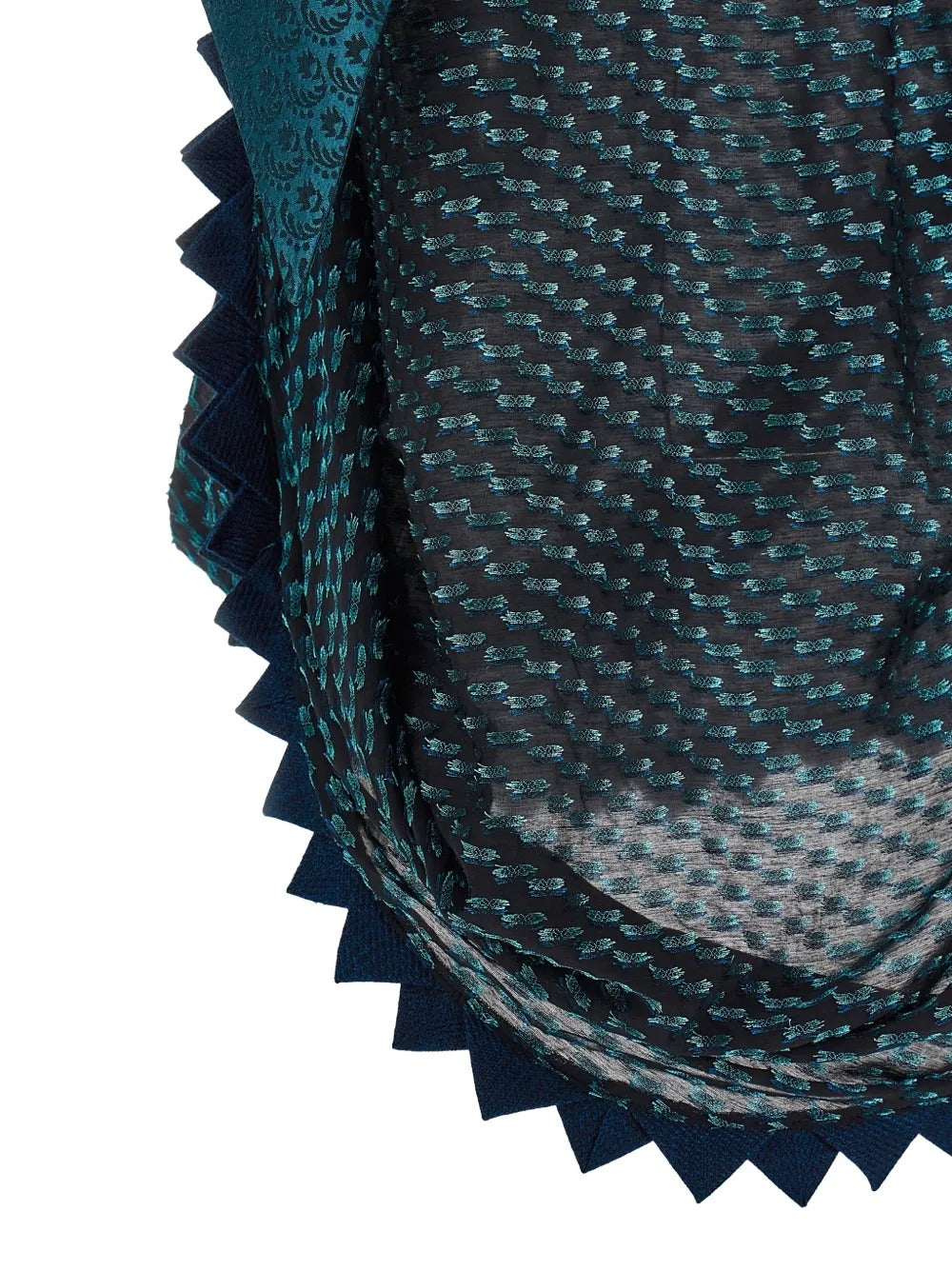 Close up of the black top, showing texture of the modal fabric