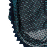 Close up of the black top, showing texture of the modal fabric