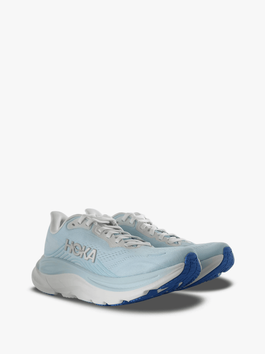 Blue shoes, front view