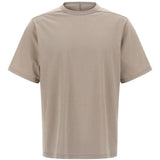 Tan t-shirts, front view