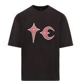 Black t-shirt, front view