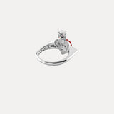 Red jewelry, front view