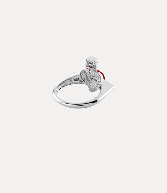 Red jewelry, front view