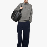 Grey knitwear, full body view