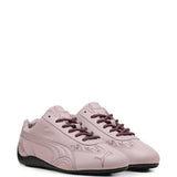 Pink shoes, front view