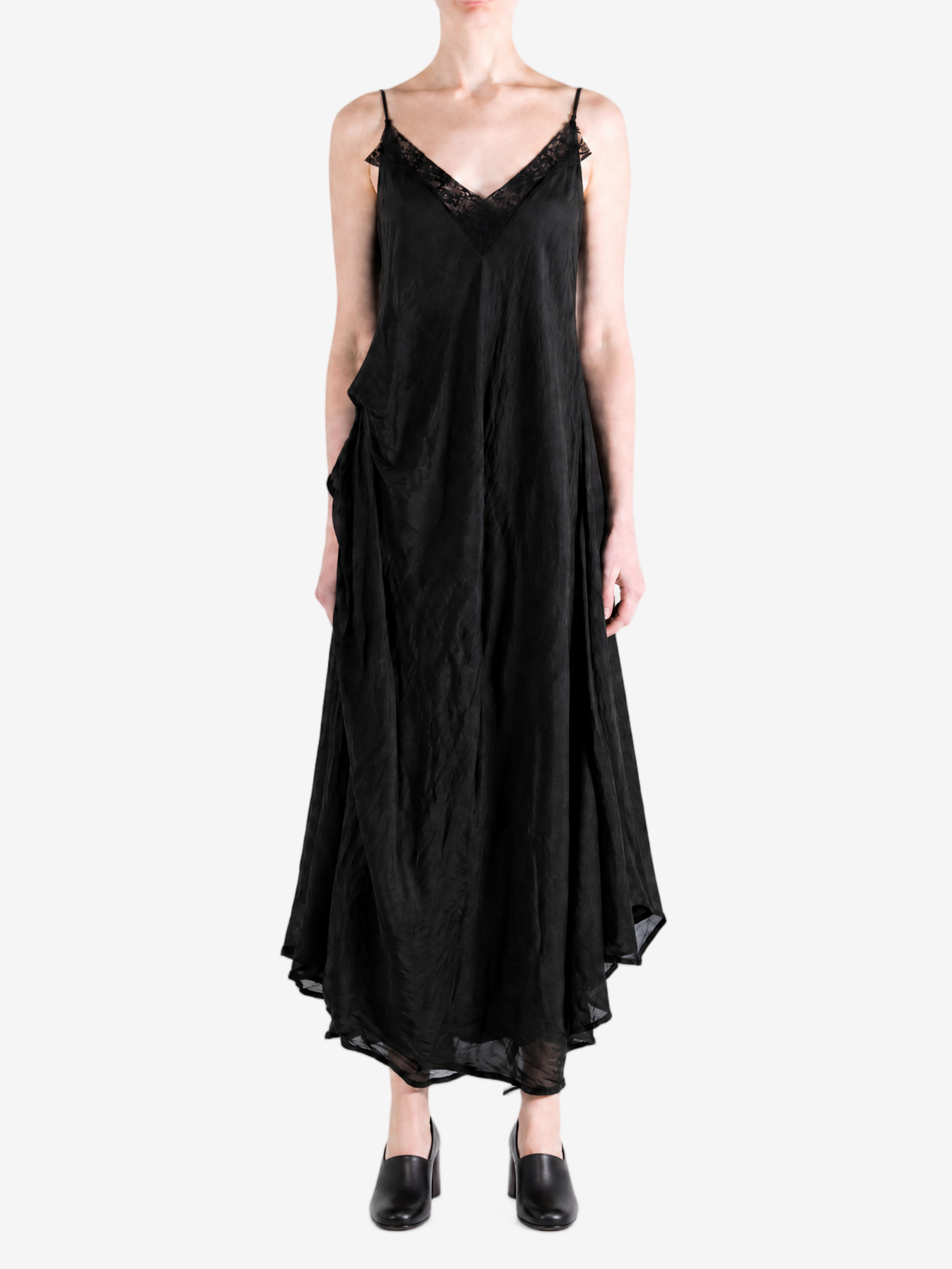 Black dress, full body view