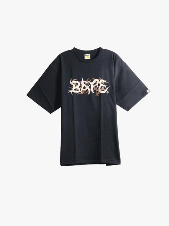 Black t-shirt, front view