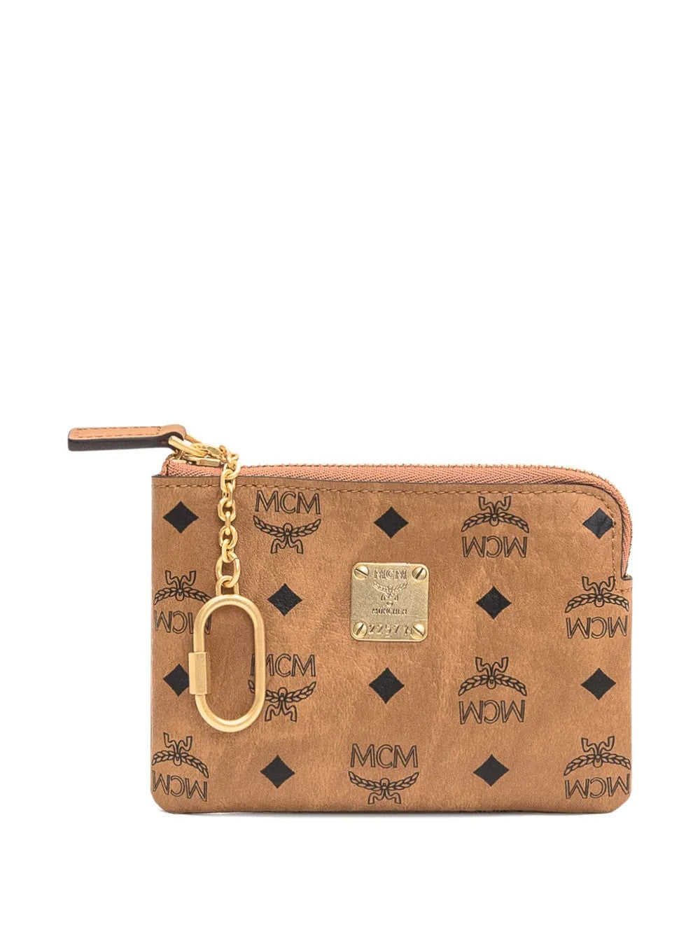 Brown accessories, front view