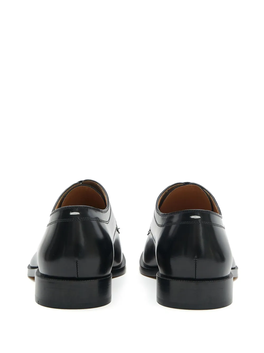 Black shoes, back view