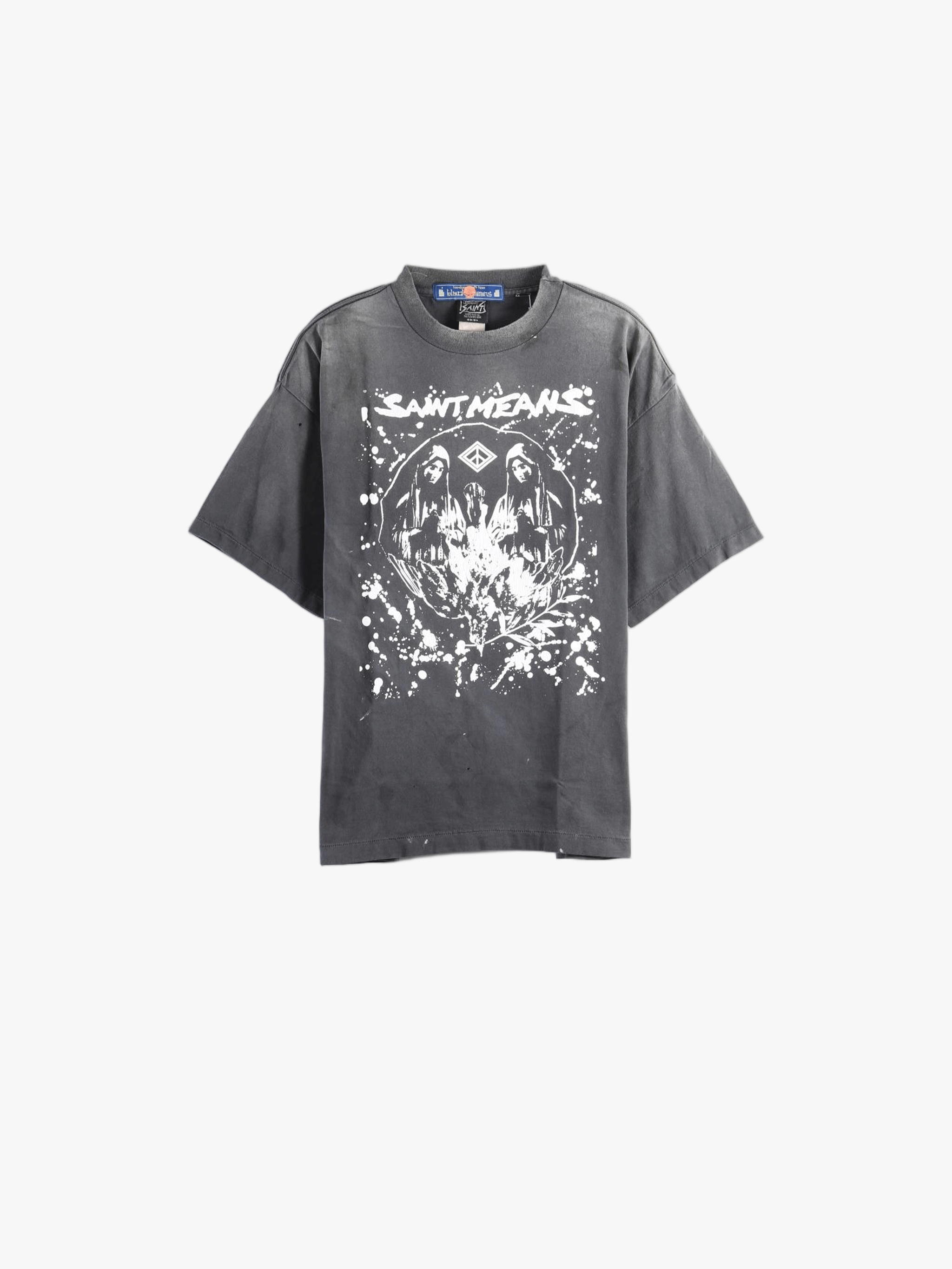 Black t-shirt, front view