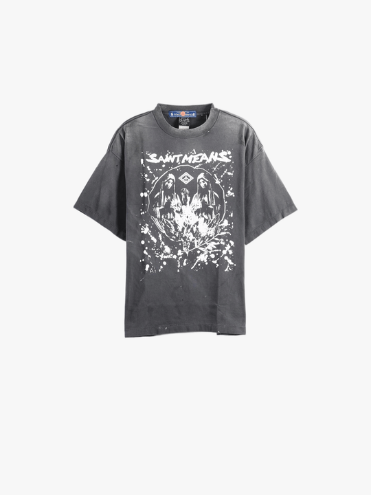 Black t-shirt, front view