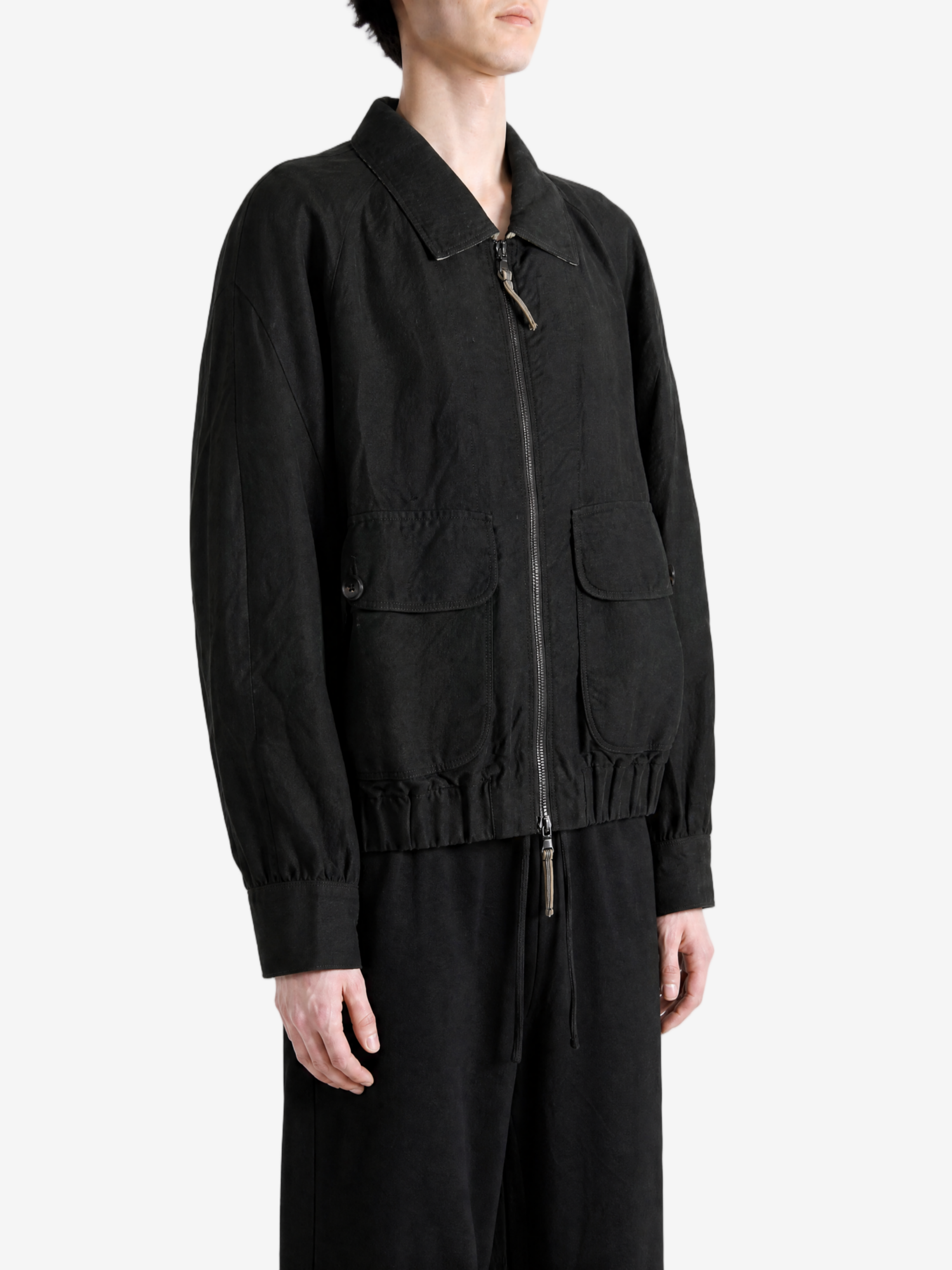 Black jacket, full body view