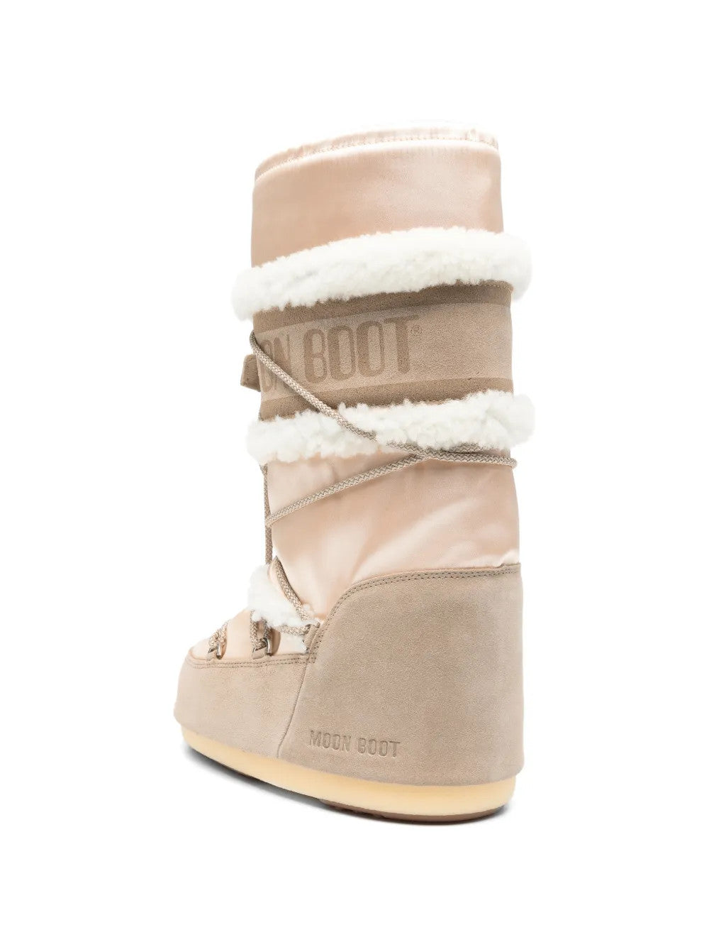 Tan boots, side view