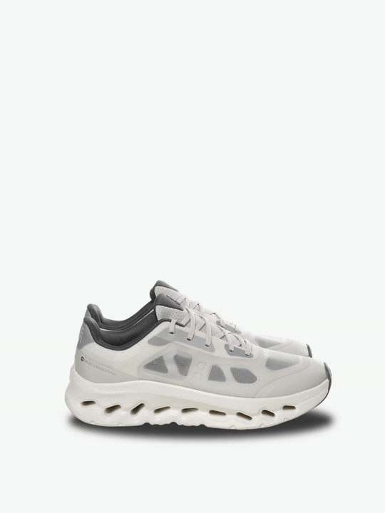 Grey sneakers, front view