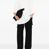 Black pants, full body view