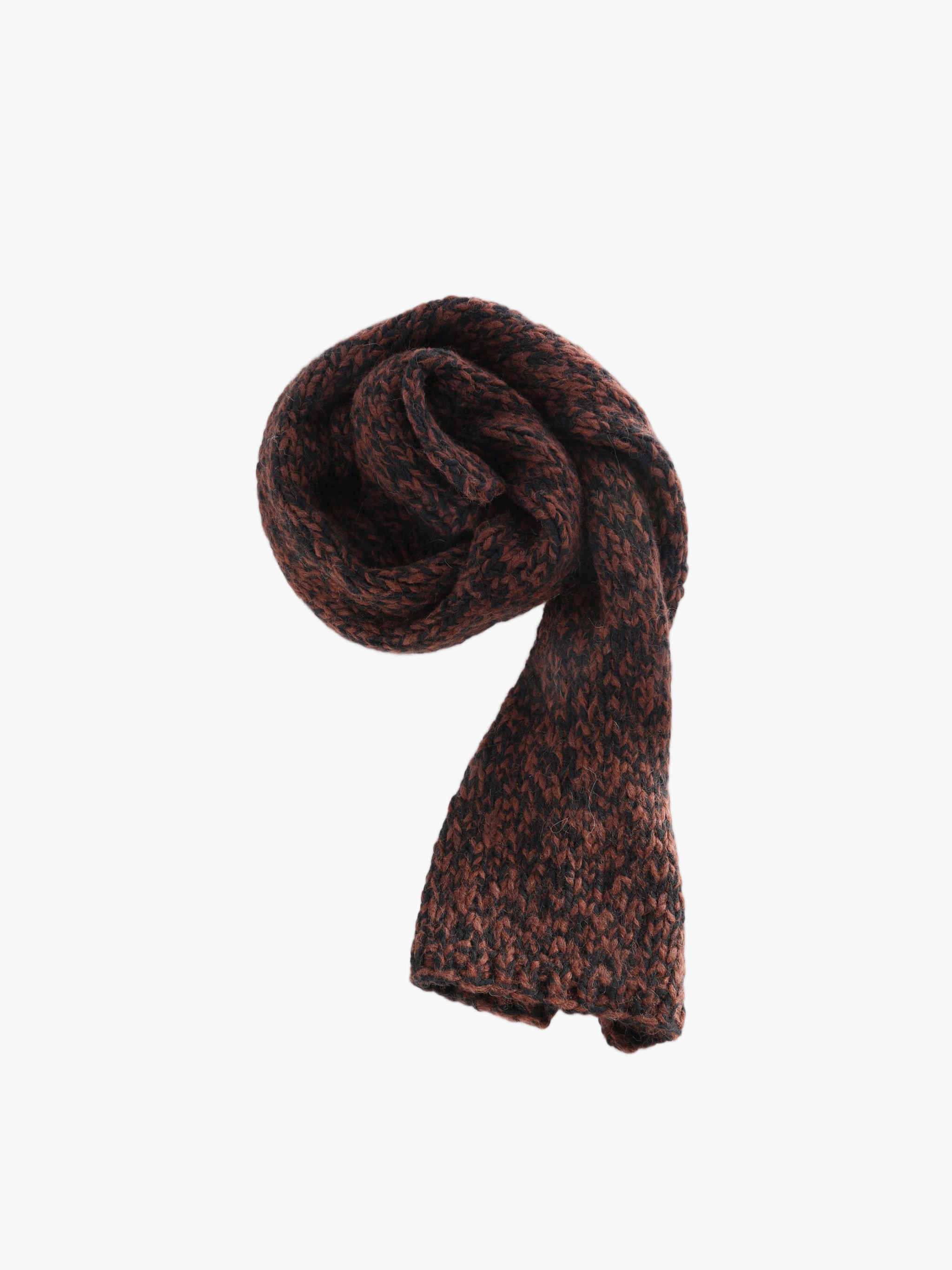 Brown scarf, front view