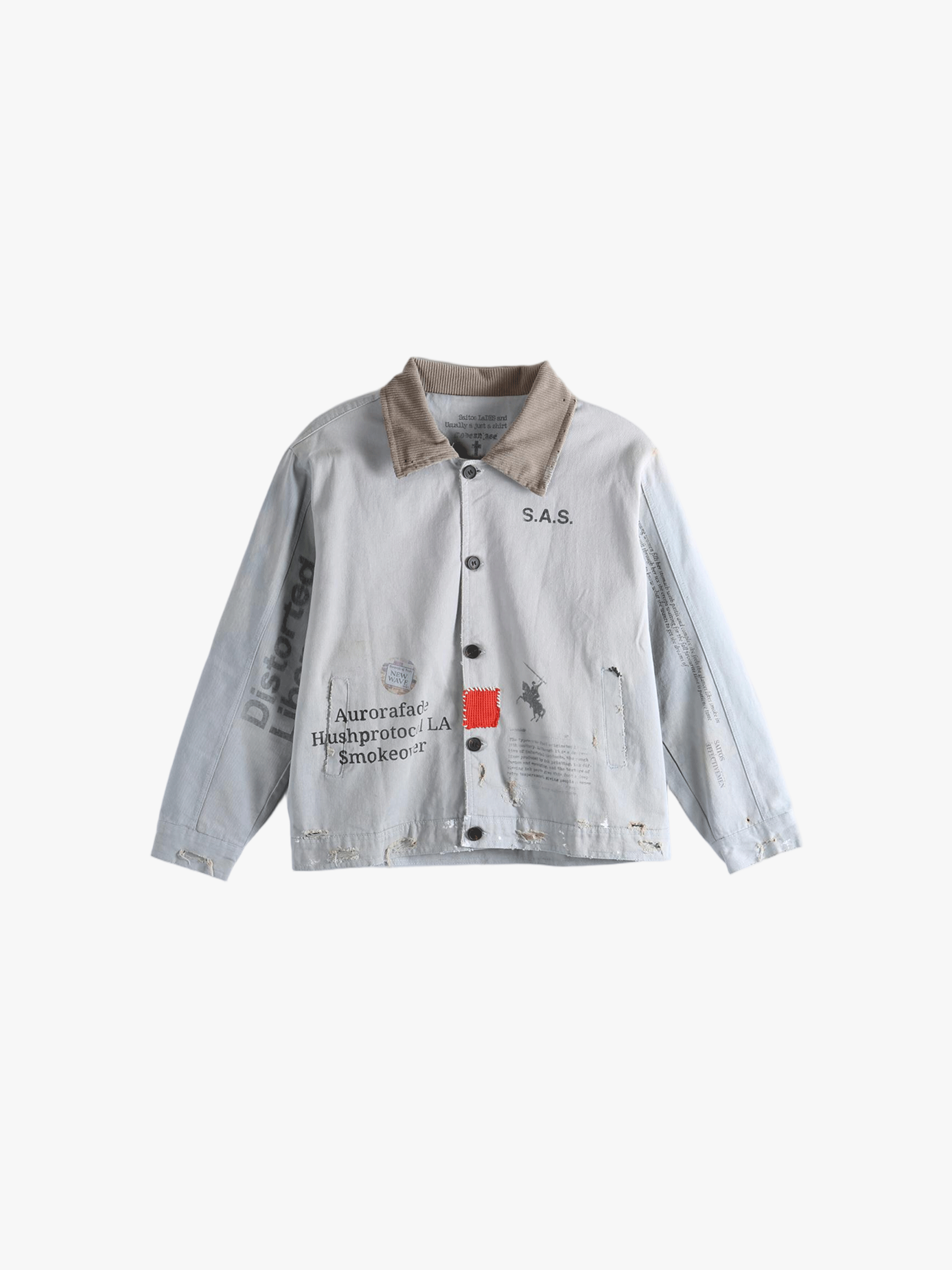Grey jacket,front view