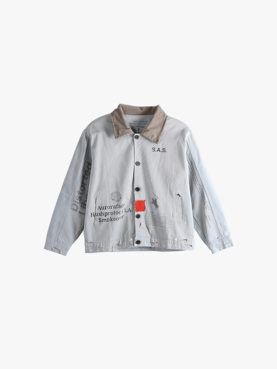 Grey jacket,front view