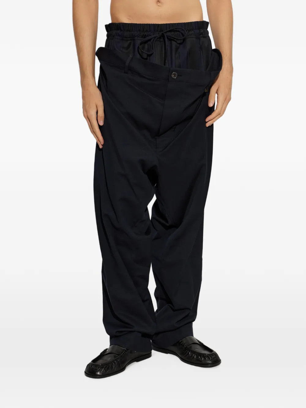 Black pants, full body view