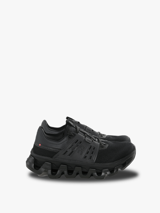 Black sneakers, front view