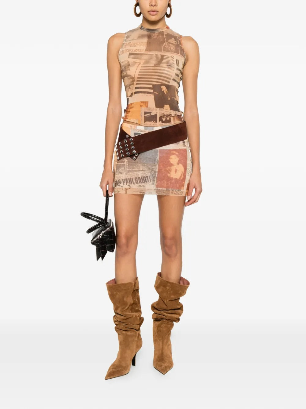 Tan tops, full body view