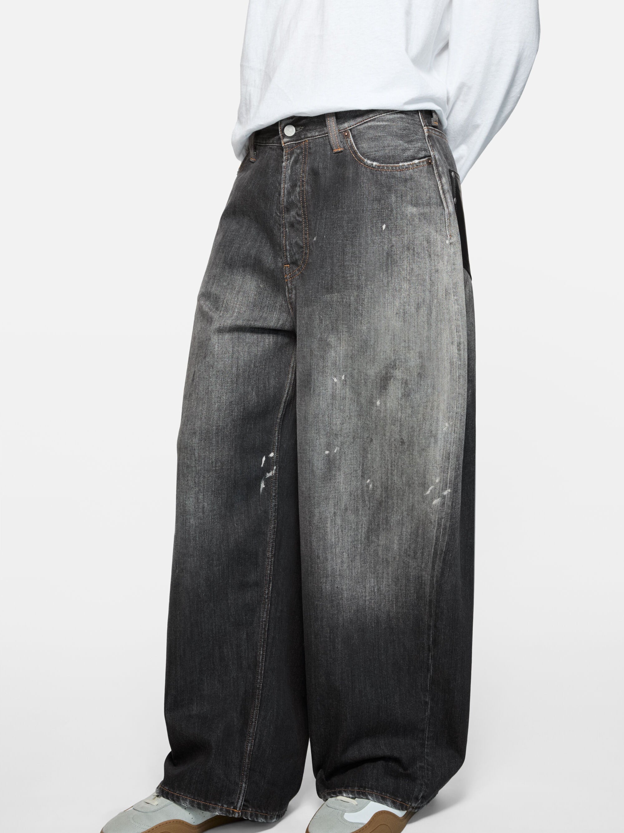 Black jeans, full body view
