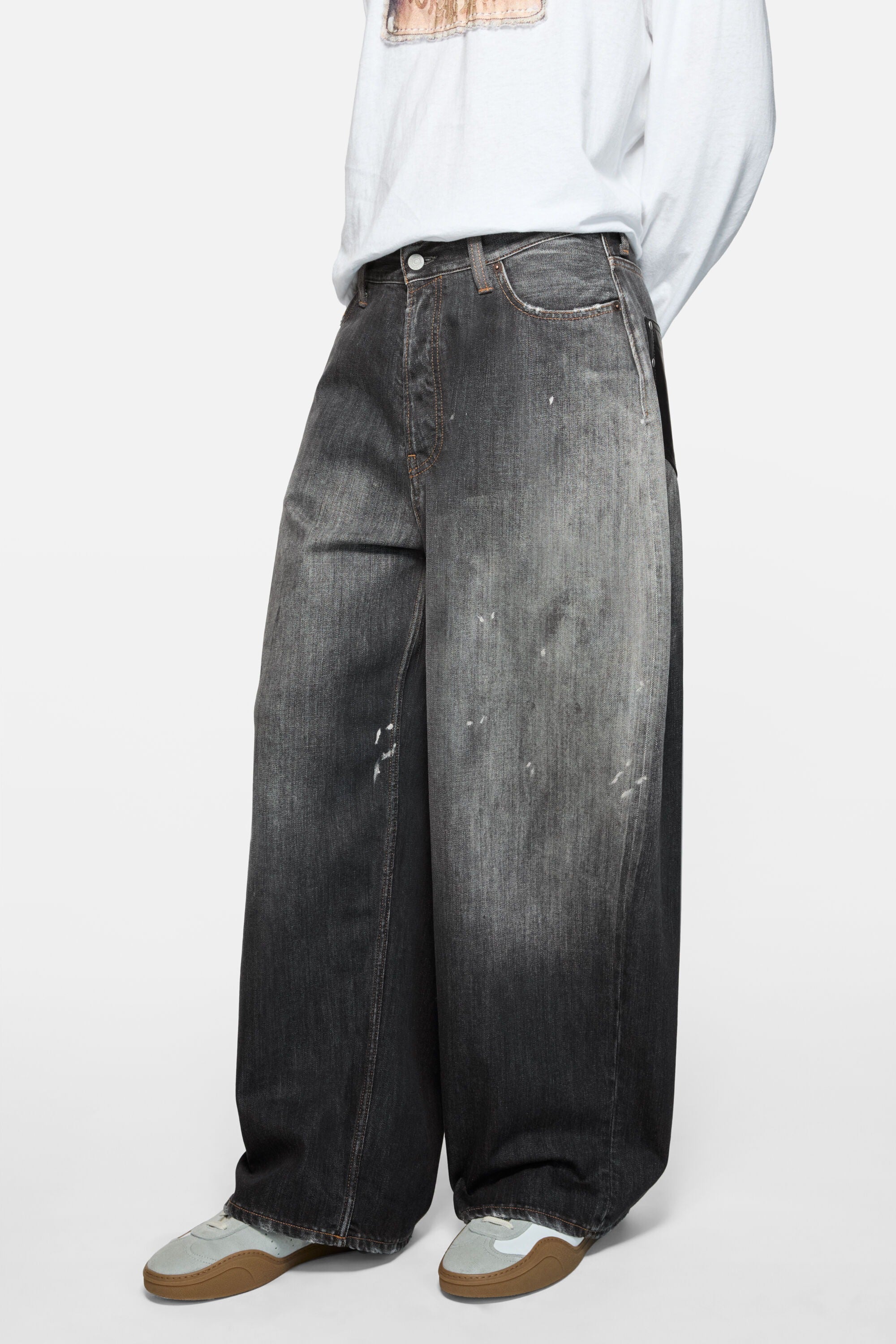 Black jeans, full body view