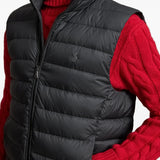Black jacket worn by a person, showing the jacket fit