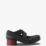 Black shoes, side view