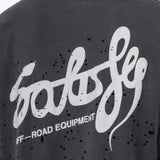Black t-shirt worn by a person, showing the t-shirt fit