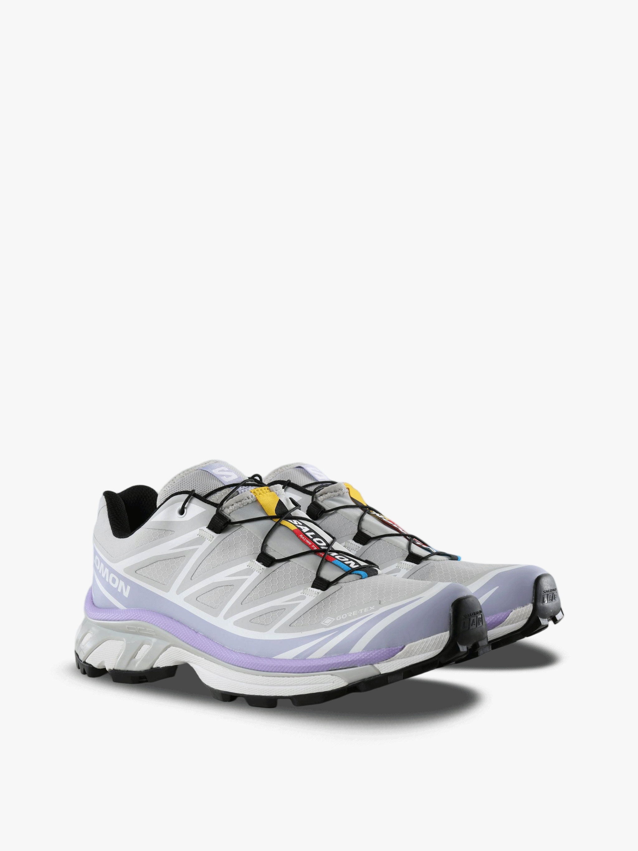 Purple shoes, front view