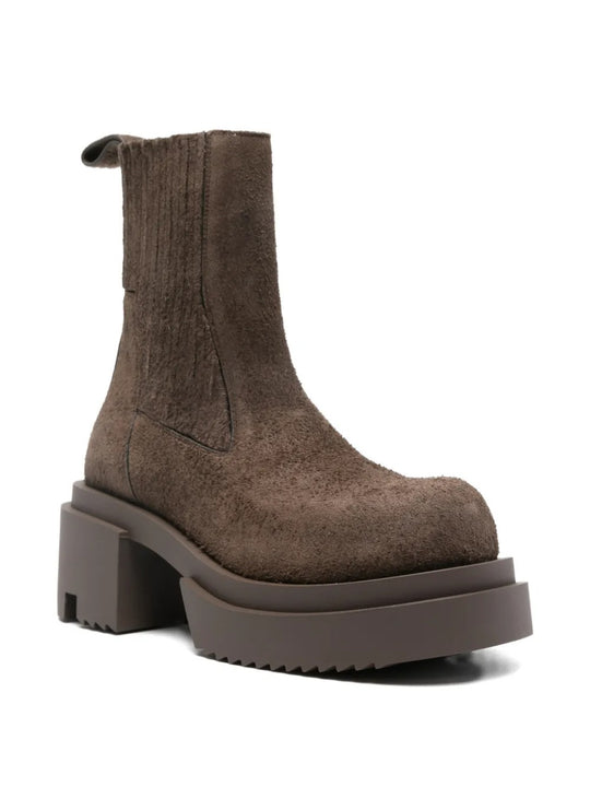 Brown boot, side view