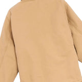 Tan jacket, back view