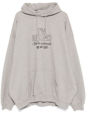 VETEMENTS - Unisex I'M Retired Oversized Hoodie