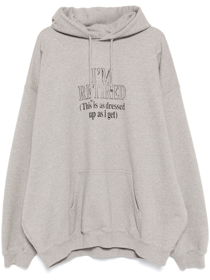 VETEMENTS - Unisex I'M Retired Oversized Hoodie